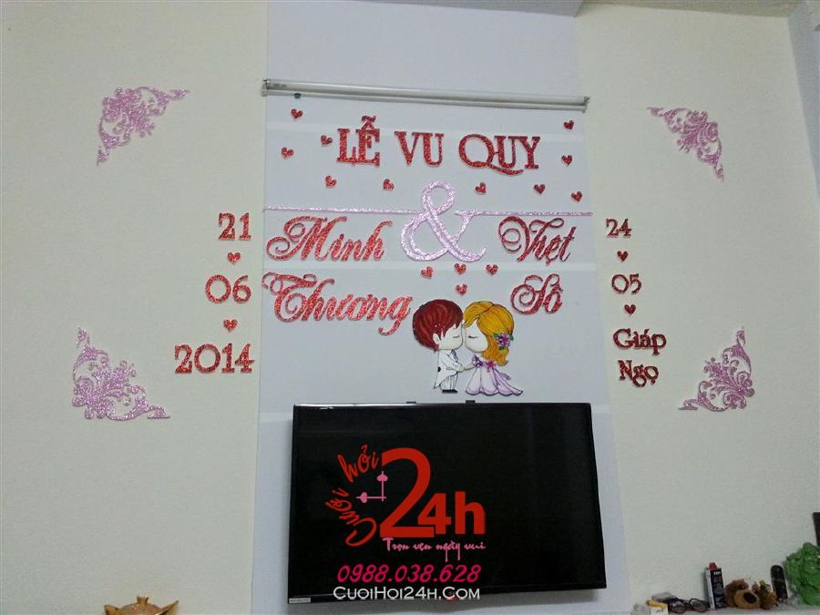 Cắt dán chữ mốp xốp ngày đám cưới hỏi: Cắt dán chữ xốp mẫu cô dâu chú rể:  Cắt dán chữ xốp - Cắt dán chữ xốp | Dịch vụ cưới hỏi 24h